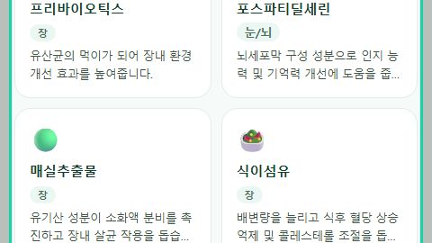 돋보기와 영양제, 허브잎